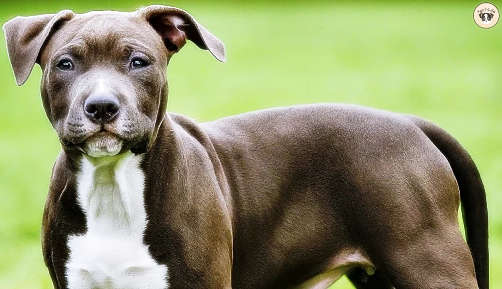 introducing information on the grooming needs and care routine for American Staffordshire Terrier puppies.