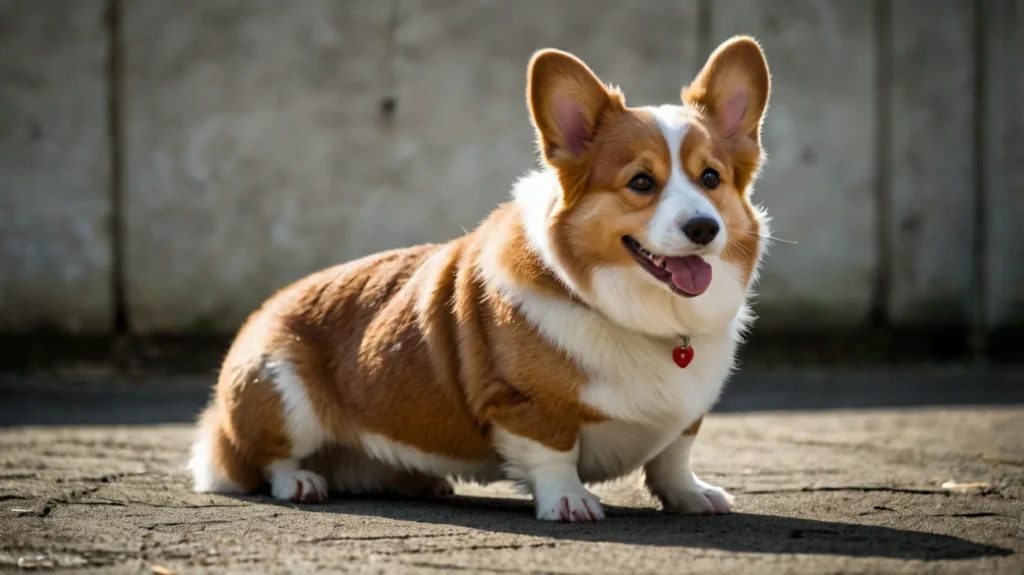 A Pembroke Welsh Corgi being brushed. With its double coat, the breed requires regular grooming, including weekly brushing to manage shedding. During shedding seasons, more frequent brushing is necessary