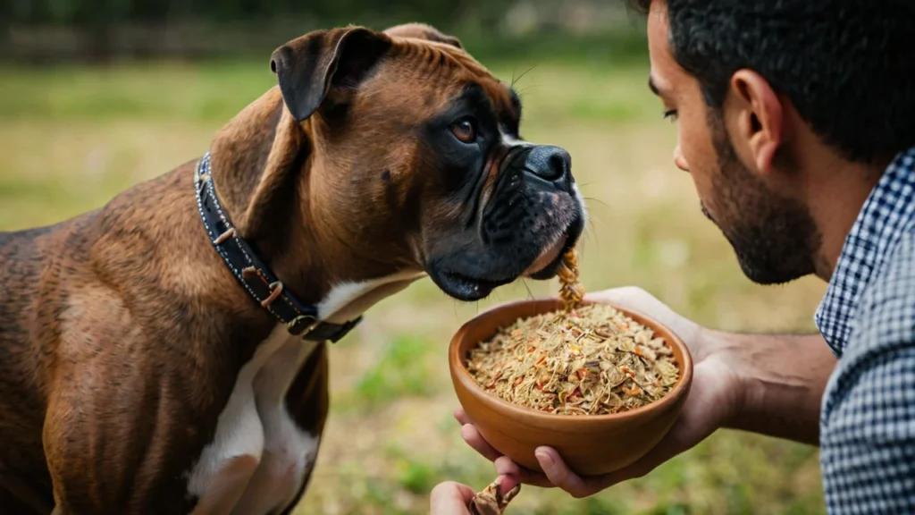  In the background, a veterinarian is consulting with a pet owner, highlighting the importance of tailored pet diets.