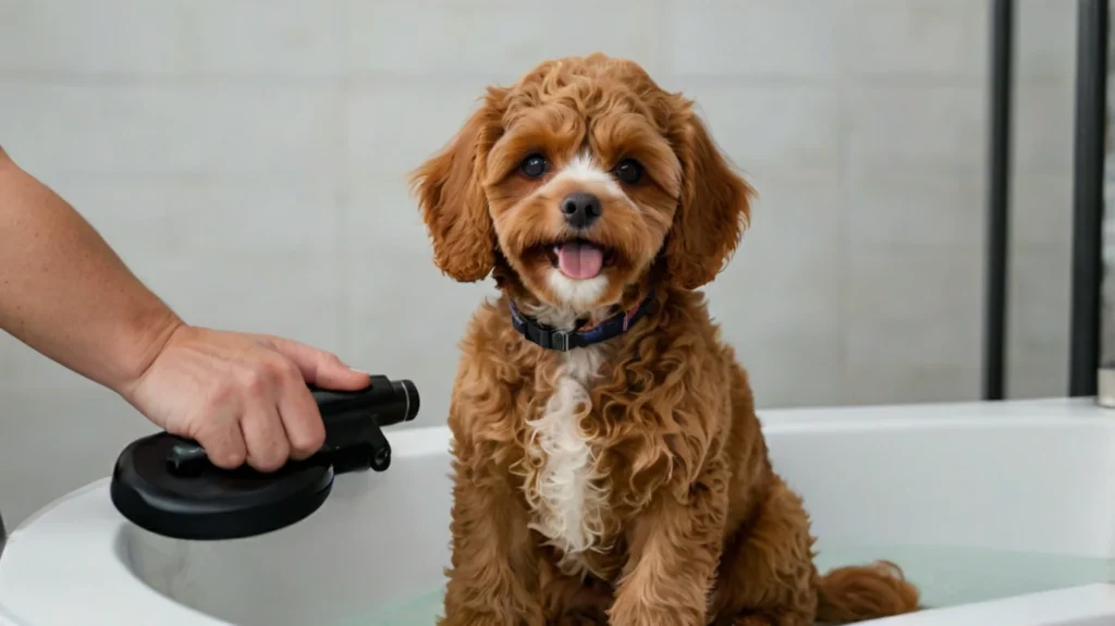 including regular brushing, bathing, nail trimming, ear cleaning, and professional grooming sessions to maintain their coat's health and appearance.