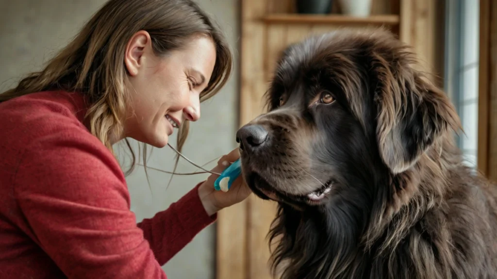 Detailed image of a veterinarian gently cleaning a dog's ears - Essential ear cleaning tips for maintaining pet hygiene and health