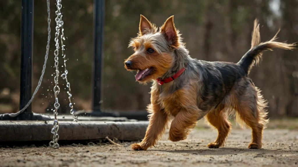 Detailed information on the physical activities and training requirements essential for the health and behavior of an Australian Terrier