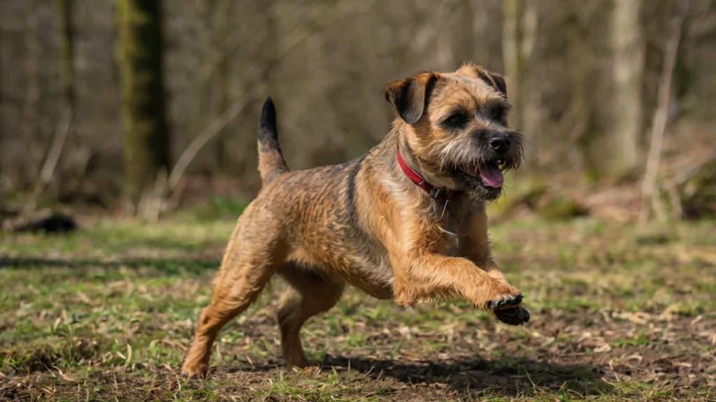 Border Terriers are active and energetic dogs that require regular exercise to stay healthy and happy. Daily walks, play sessions, and mental stimulation through activities like puzzle toys or obedience training are essential