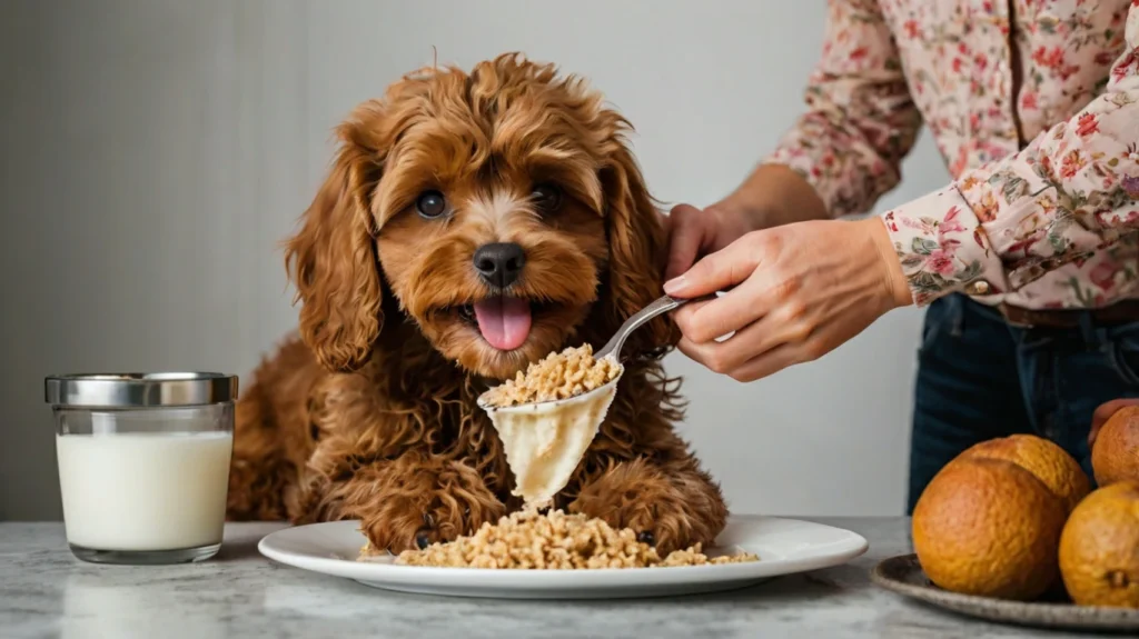 highlighting the importance of portion control, high-quality dog food, regular feeding schedule, fresh water availability, and occasional healthy treats to maintain optimal health