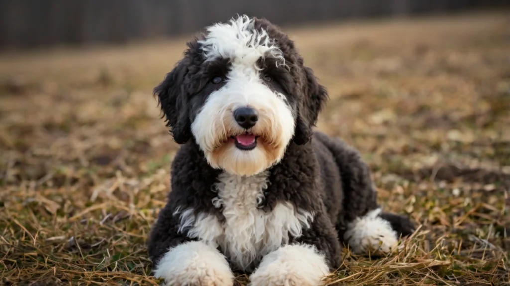 dog happily enjoying the space. The scene may include elements like natural light filtering through windows, indoor plants, and a calm, inviting atmosphere